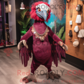 Fantasia de mascote abutre marrom com calça e colares - Mascotes abutres - REBROKO_336777 - RedBrokoly.com