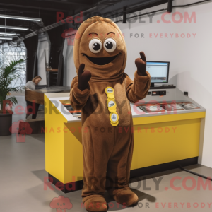 Brown Baa-mascottekostuum...
