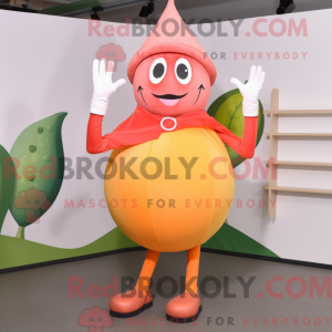 Peach Plate Spinner mascot...