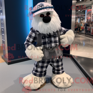 White Navy Seal maskot...