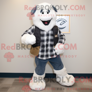 White Navy Seal maskot...