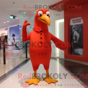 Red Gull maskot kostyme...