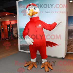 Red Gull maskot kostume...