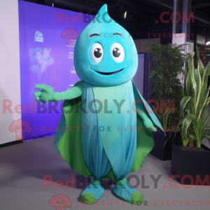 Cyan spinat maskot...