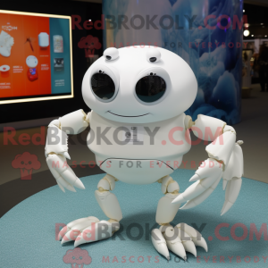 White Crab mascot costume...