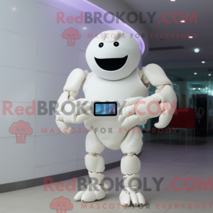 White Crab mascot costume...