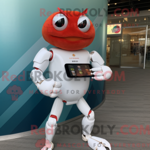 Hvid krabbe maskot kostume...
