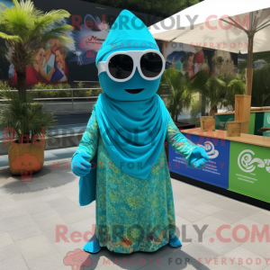 Costume de mascotte de Cyan...
