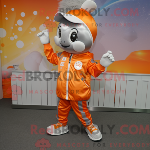 Silber-orangefarbenes...