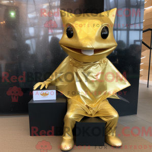 Gold Stingray mascot...