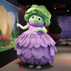 Lavendelkål maskot kostume...