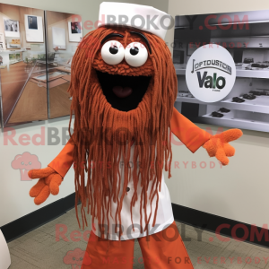 Rust Spaghetti maskot drakt...