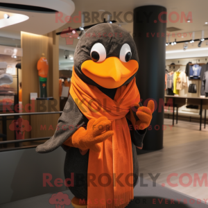 Orange Blackbird maskot...