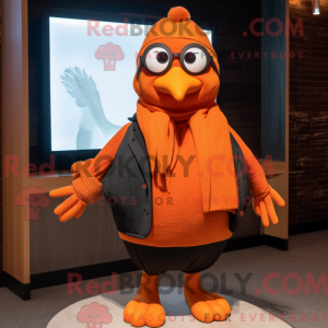 Orange Blackbird maskot...