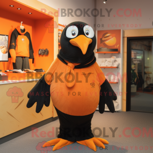 Orange Blackbird mascot...