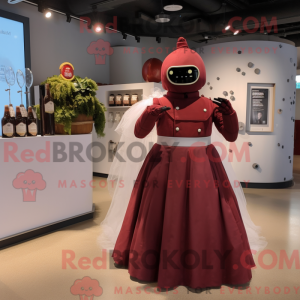 Maroon Grenade mascot...
