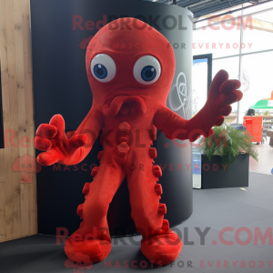 Maskotka Red Octopus w...