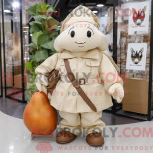 Costume mascotte de poire...