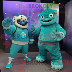 Figura de máscara Teal Ogre...