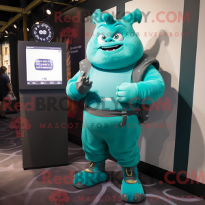 Figura de máscara Teal Ogre...