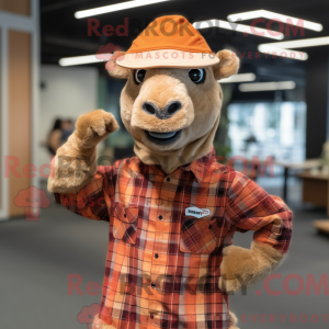 Rust Camel mascot costume...