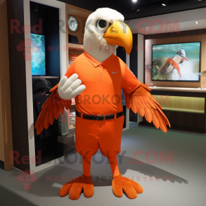 Oranje adelaar mascotte...