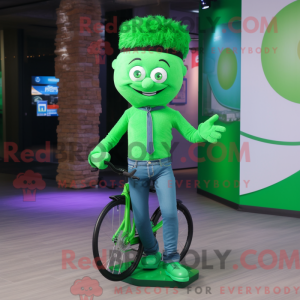 Personaggio mascotte verde...
