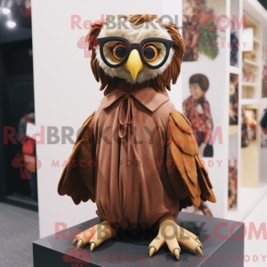 Brun Harpy-maskotdraktfigur...