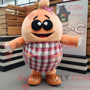 Peach Burgers Maskottchen...