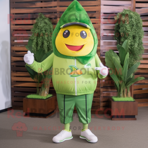 Oliven Mango maskot kostume...