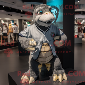 Gray Turtle mascot costume...