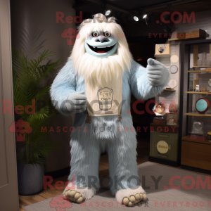 Cream Yeti maskot kostume...