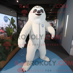 White Giant Sloth mascot...