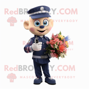 Navy Bouquet Of Flowers...