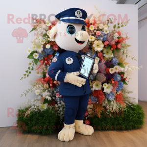 Personagem de mascote Navy...
