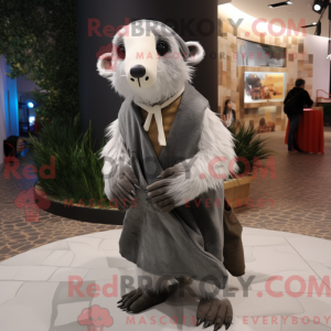 Gray Badger mascot costume...