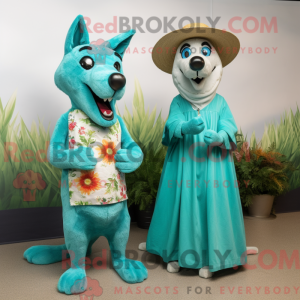 Costume de mascotte de Cyan...