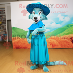 Costume de mascotte de Cyan...