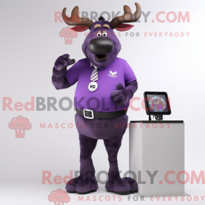 Máscara de Elk Roxa com...