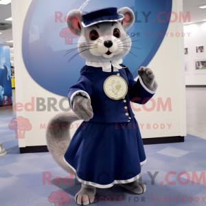 Navy Weasel maskot kostume...