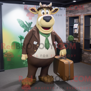 Oliven Jersey Cow maskot...
