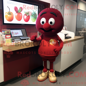 Maroon Tomato Maskottchen...