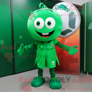 Grøn Håndbold Bold maskot...