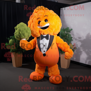 Oranje bloemkool mascotte...