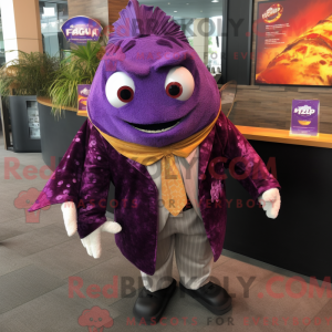 Purple Fish Tacos mascot...