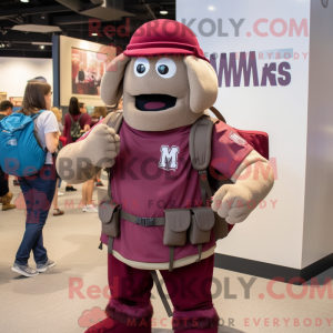 Disfraz de mascota Maroon...