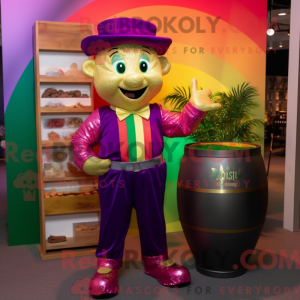 Magenta Pot Of Gold maskot...