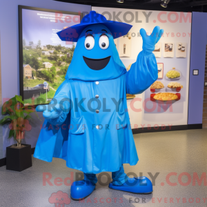 Blue Moussaka mascot...