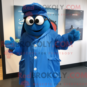 Blue Moussaka mascot...