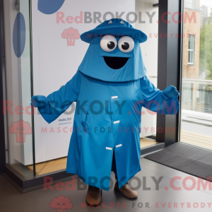 Personaggio mascotte blu...